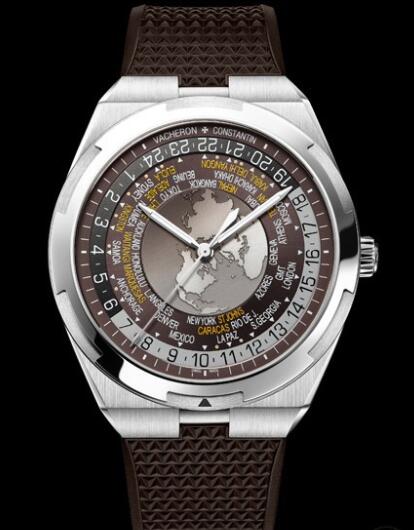 Vacheron Constantin Overseas World Time Replica Watch 7700V/110A-B176 Steel - Rubber Straps